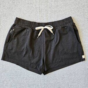 Vuori Halo Black Performance Drawstring Pocket Athletic Shorts Womens Size MED